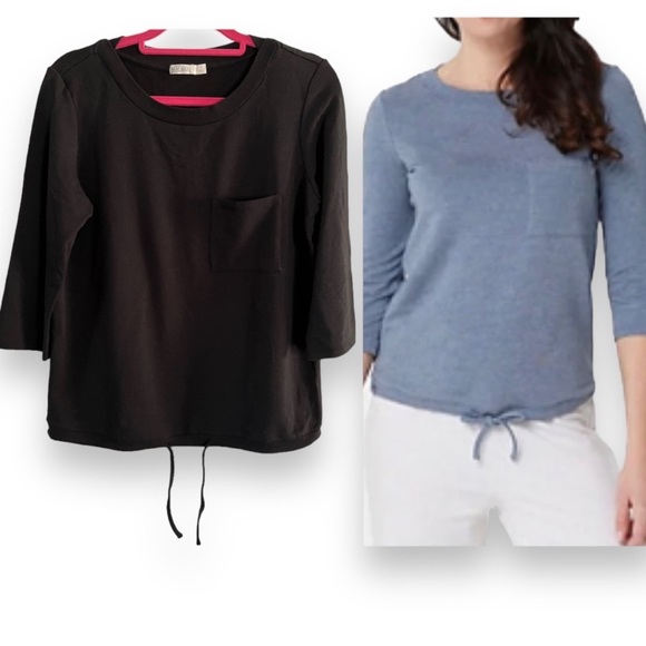 Barefoot Dreams Malibu Collection Top Black Size Large - Picture 1 of 5